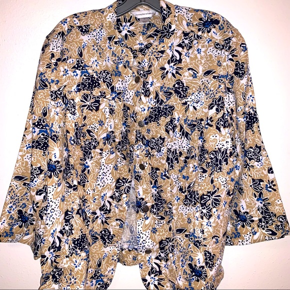 Christopher Banks Large Vintage Paisley Print Button Down Shirt. - Picture 1 of 6